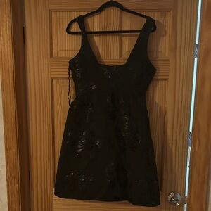 Anthropologie Black Mini Dress